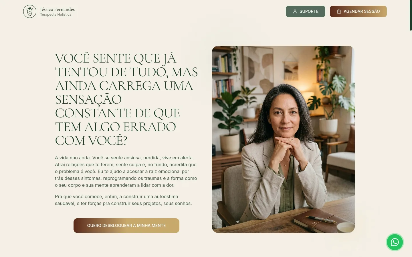 Landing Page Terapeuta