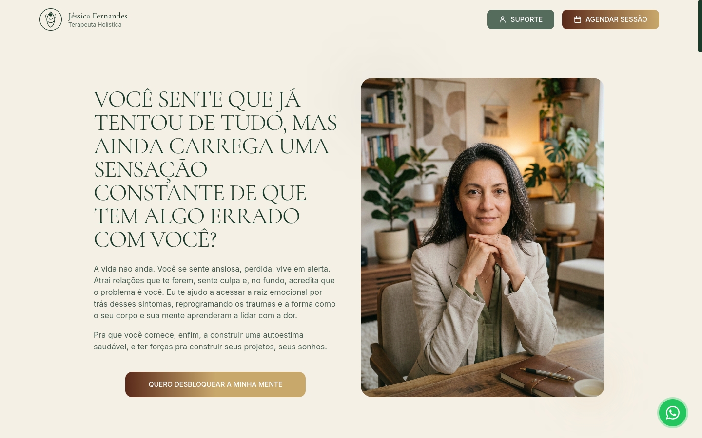 Landing Page Terapeuta